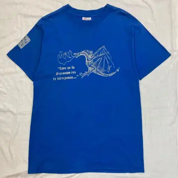 1990s VINTAGE Hanes,Silver print T-Shirt