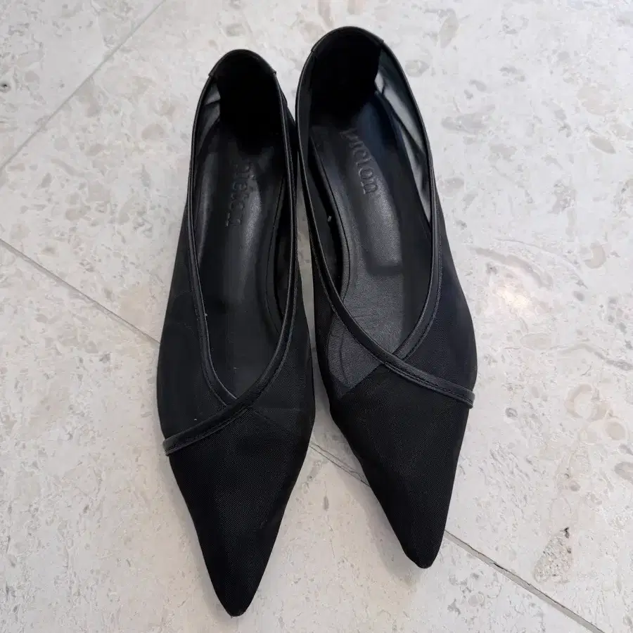 (235)피에톤 EMPE mesh flats black 235 판매합니다