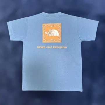 새상품급 THE NORTH FACE 블루 속건성 T셔츠 여성용 S NTW32446