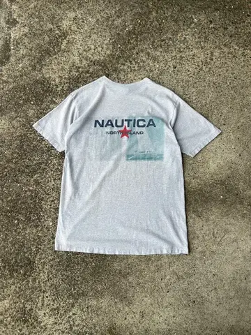 90s NAUTICA 티셔츠 노티카 프린트 티셔츠 USA제 구제 의류