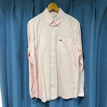 LACOSTE 라코스테 긴팔 셔츠 핑크 남성용 M 사이즈