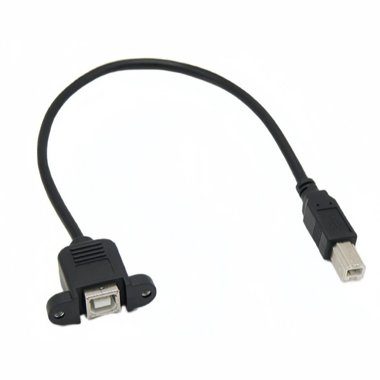 USB 2.0 B타입 프린터 연장 브라켓 고정 월플레이트 1m