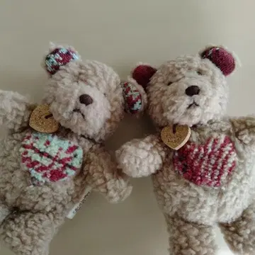 테디베어 봉제 인형 2개 세트