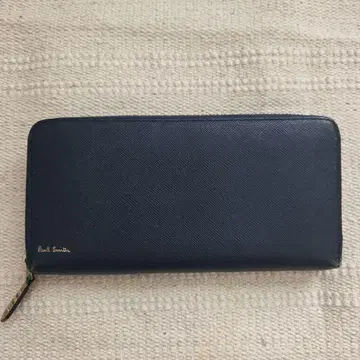 Paul Smith 라운드 지퍼 장지갑 네이비