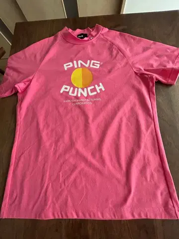 PING PUNCH 골프 셔츠 핑크