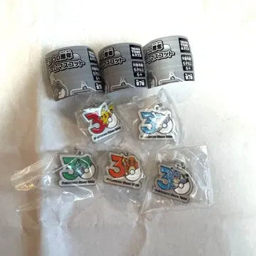 낱개 판매 불가 포켓몬 30주년 메탈 참 세트