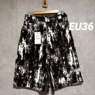 Zara 애니멀 프린트 데님 버뮤다 팬츠 EU36 JP29