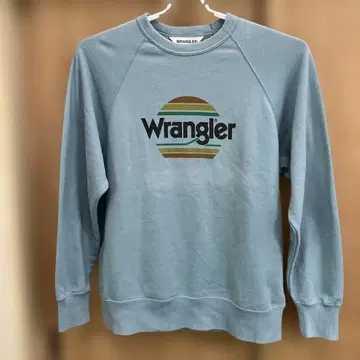 Wrangler 랭글러 로고 프린트 맨투맨 트레이닝복 랭글러