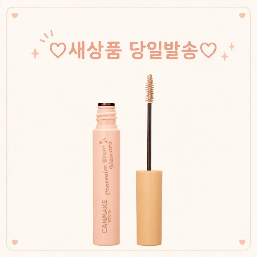 01 핑크 베이지) 캔메이크 컨실러 브로우 마스카라 아이브로우
