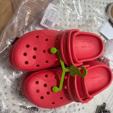 crocs 벨라 크로그 210062 핑크 23cm 새 상품