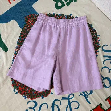 [타임세일] COS 린넨 숏팬츠 라벤더