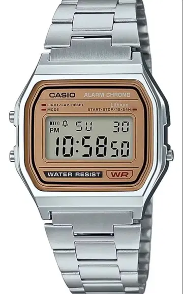CASIO 한정판 모델: A158 (골드)