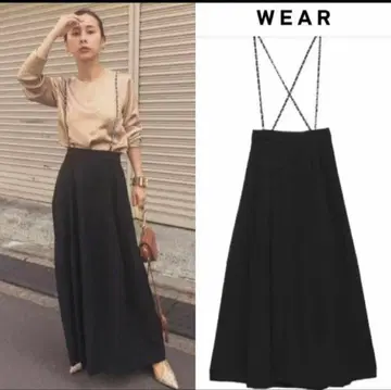 Ameri VINTAGE 체인 서스펜더 스커트