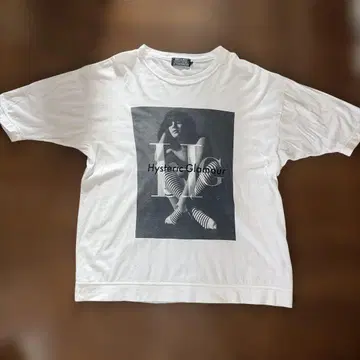 Hysteric Glamour 포토 프린트 T셔츠 화이트