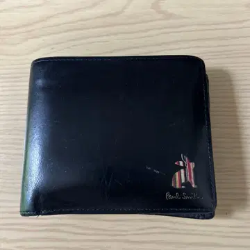 Paul Smith 이단 접이식 지갑 블랙 토끼 모티브