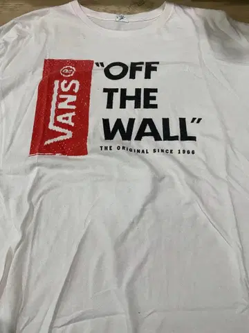 VANS 부츠 T셔츠 스케이트보드 전면 로고 반팔