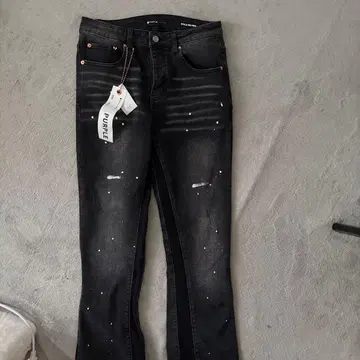 PURPLE BRAND 스키니 데님 페인트 가공