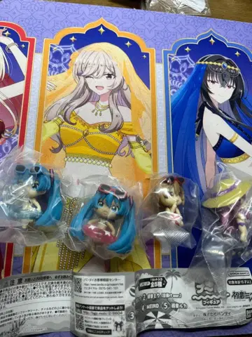 하츠네 미쿠 모두 함께 수영장 피규어 세미 컴프 4종 세트