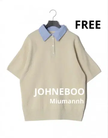시착 정도 JOHNEBOO Miumannh 셔츠 옷깃 반팔 폴로 니트 풀오버