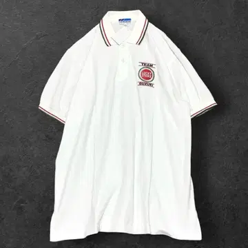 [택 포함 새상품] 90s 팀 스즈키 럭키 스트라이크 피케 셔츠 L 사이즈