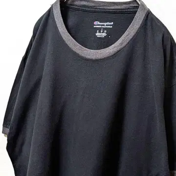 챔피온 Champion 플레인 로고 자수 T셔츠 L 블랙 구제 의류