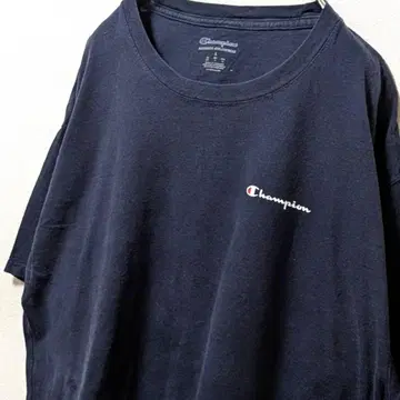 챔피온 Champion 로고 플레인 T셔츠 L 네이비 네이비 컬러 구제 의류
