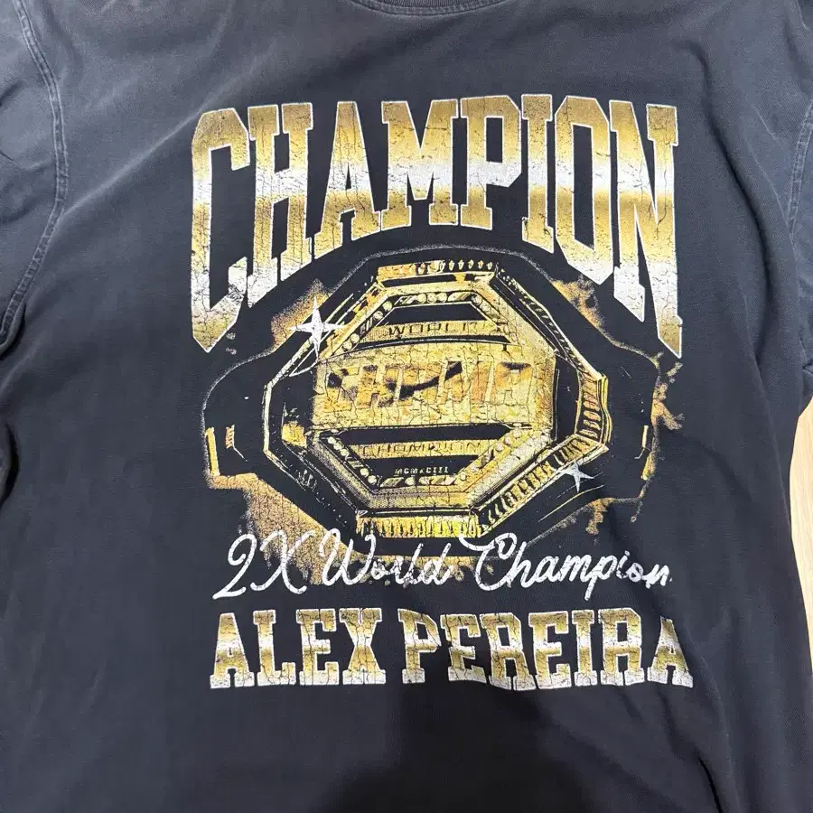 ufc 알렉스 페레이라 챔피언 티셔츠 XL