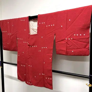도우기 코트 시보리 지몬 칠보 하나비시 기장 88 화장 66.5 순수 실크 기모노 036tz