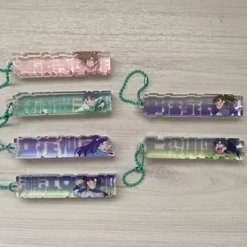 닌타마 란타로 트레이딩 네임 블록 키링 6개 세트