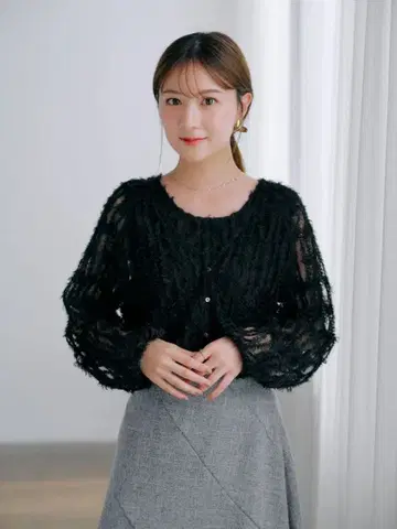 COHINA 페더 튤 세트 상의