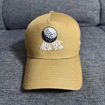 NEW ERA 골프 캡 베이지 메쉬