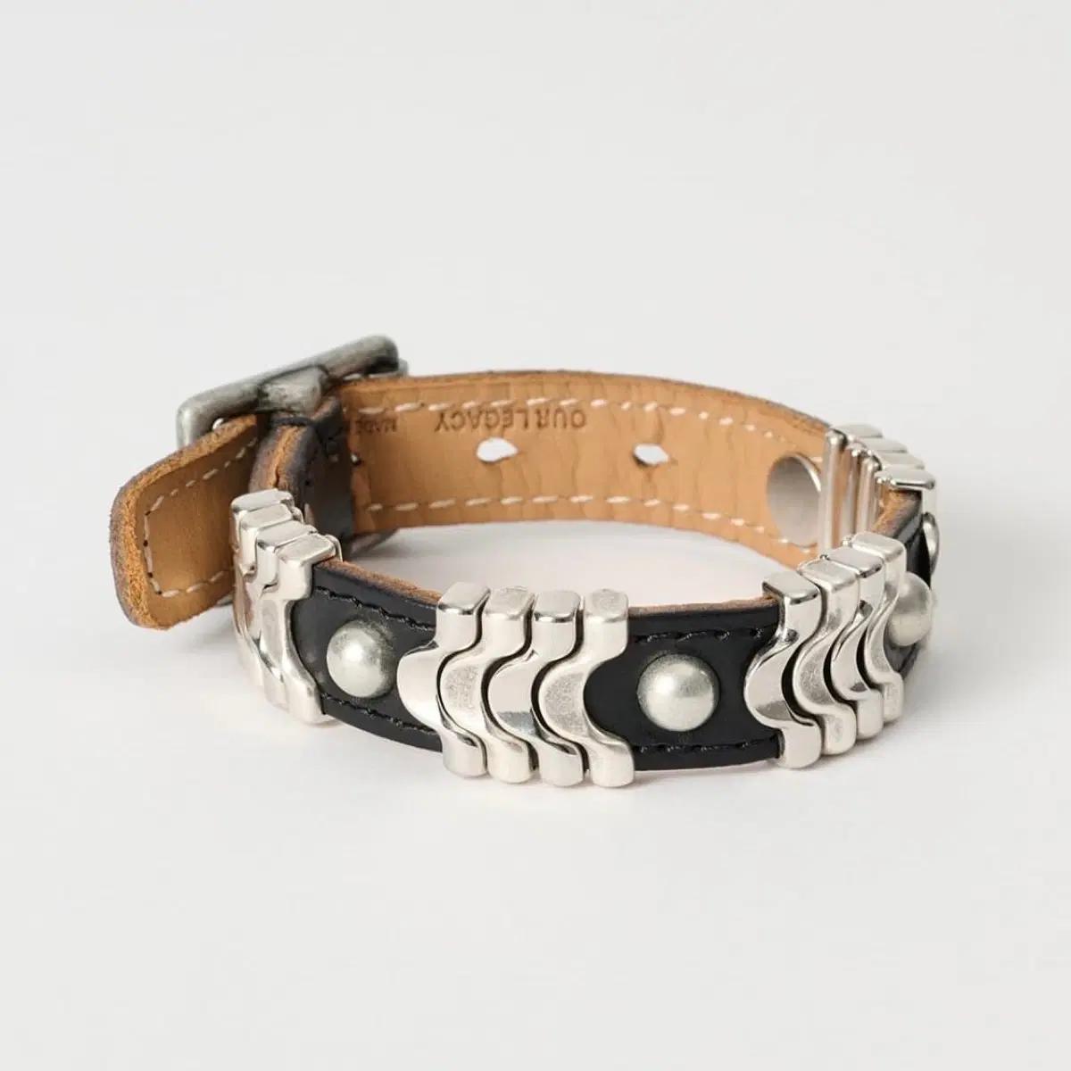 (새상품) 아워레가시 26ss WAVE BRACELET 웨이브 팔찌/블랙