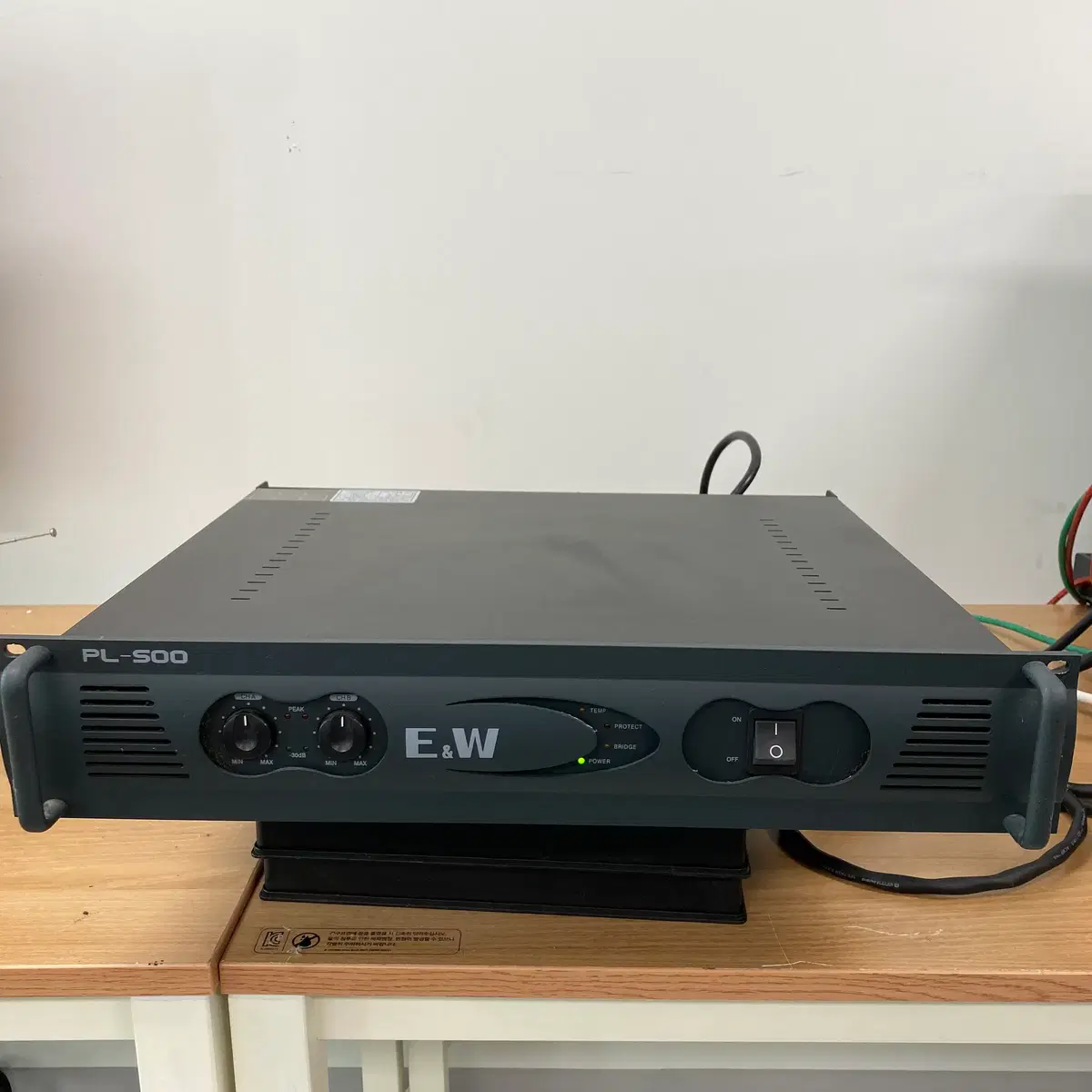 E&W PL-500 파워앰프 / 스테레오 240W+240W / 교회, 학원용