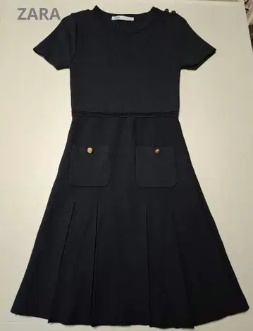 ZARA 니트 원피스 네이비 XS 사이즈