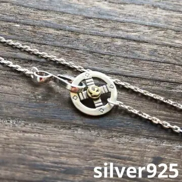 [ silver925 ] 이글 후크 메탈 부착 메디슨 휠 체인