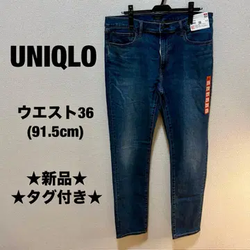 택 포함 새상품 UNIQLO 유니클로 남성용 데님 팬츠 허리 91.5