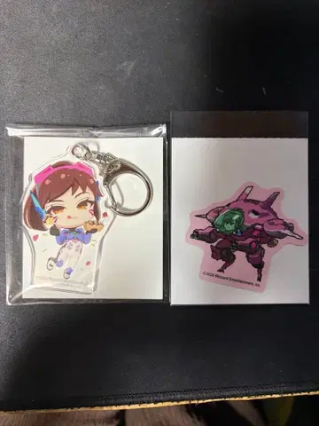 오버워치 DVA 아크릴 키링 세트 JR 도카이 overwatc