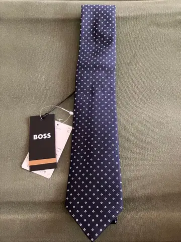 [새상품 봉입] HUGO BOSS 원 패턴 넥타이 자카드