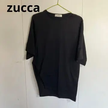 zucca 반팔 코튼 T셔츠 블랙 변형