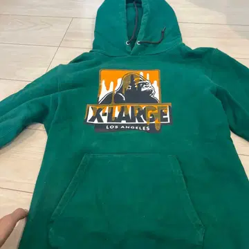 XLARGE 후드티 그린 S 사이즈