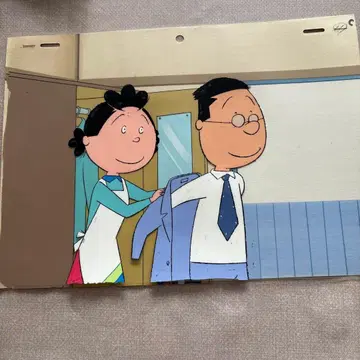 사자에상 애니메이션 제작 셀화 배경 포함