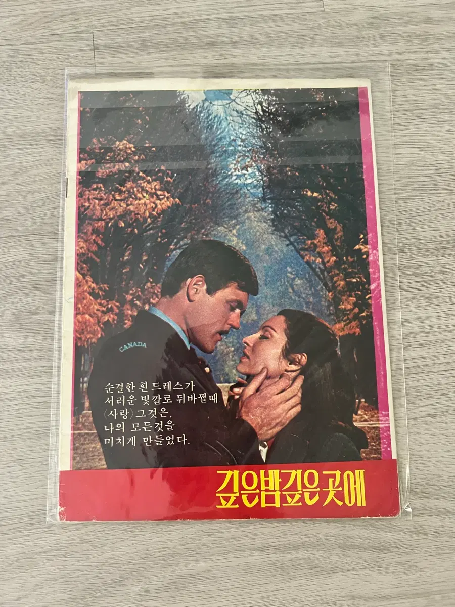 깊은밤깊은곳에 영화 책자 팜플렛