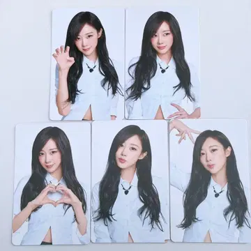 aespa 팬미팅 랜덤 트레이딩 카드 5종 컴프 지젤