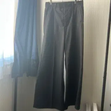 seyto 와이드 슬랙스 블랙