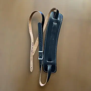 기타용 가죽 기타 스트랩 블랙