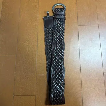 메쉬 벨트 브라운 가죽 goa