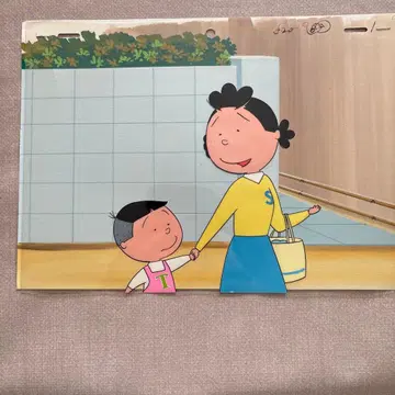 사자에상 애니메이션 셀화 배경 포함 사자에상 타라짱