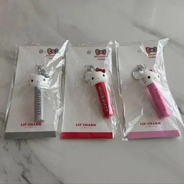 쓰리코인즈 헬로키티 립 참 3개 세트 산리오 쓰리코