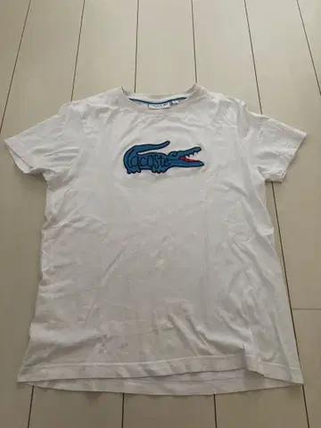 LACOSTE 화이트 T셔츠 US S