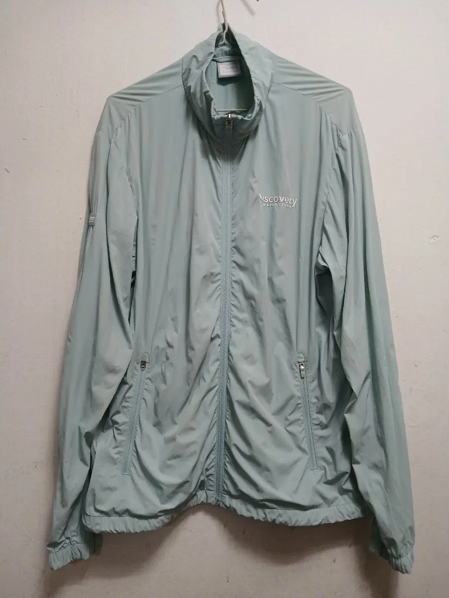 디스커버리 남성 바람막이 자켓 남자 민트색 사이즈 95